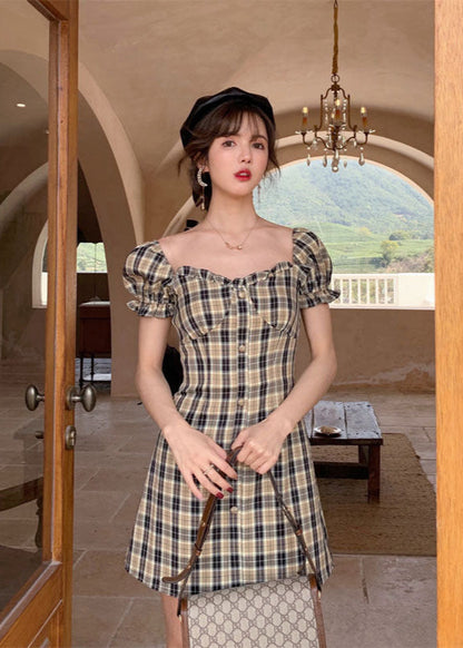 Plaid robe