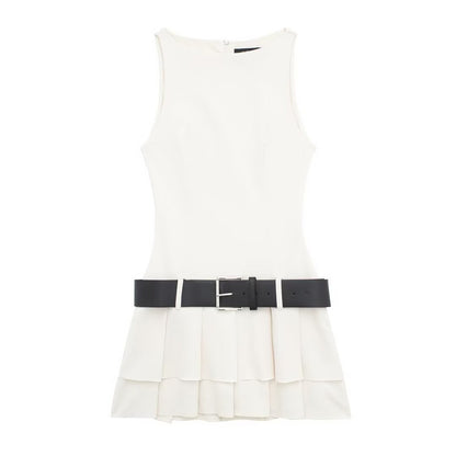CELIA | ROBE COURTE AVEC CEINTURE