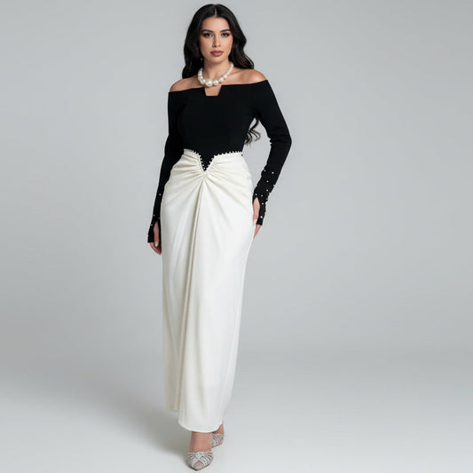 Robe Fourreau Élégance Perle