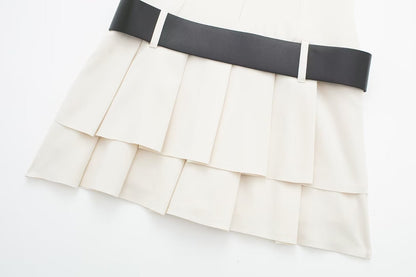 CELIA | ROBE COURTE AVEC CEINTURE