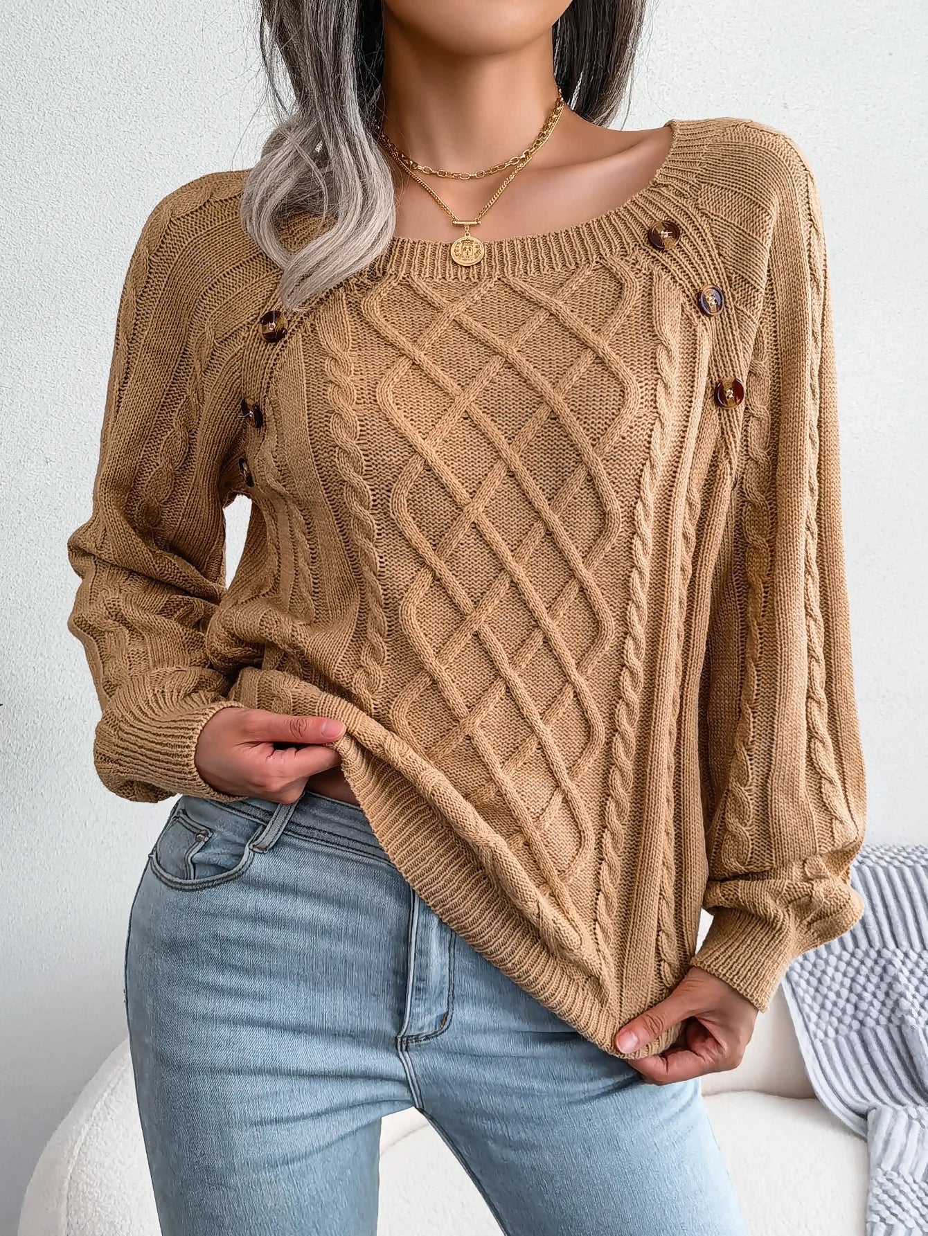 HARMONIE | Pull torsadé sophistiqué