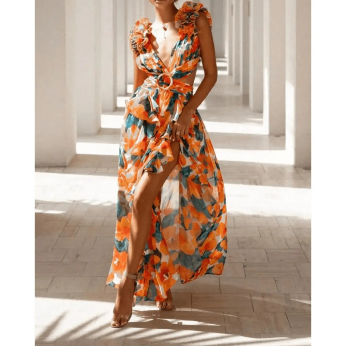 Éclat de Pétales - Robe Maxi