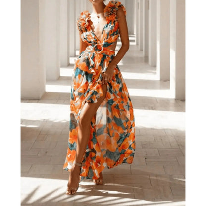 Éclat de Pétales - Robe Maxi