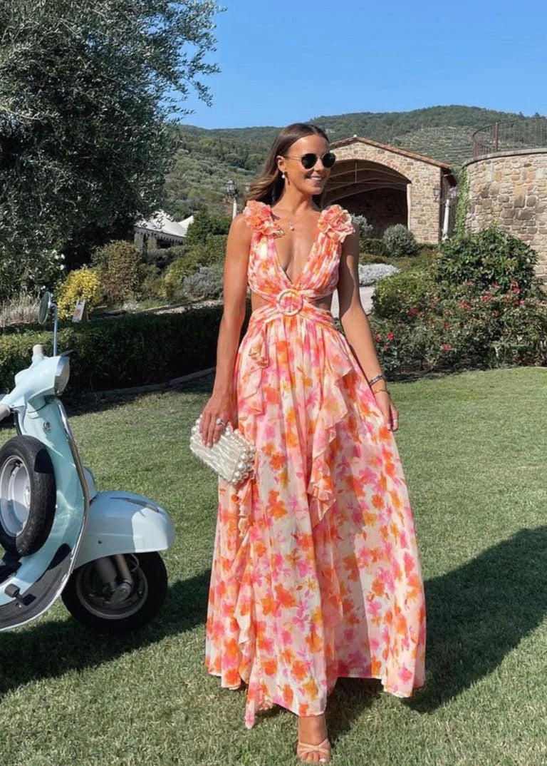 Éclat de Pétales - Robe Maxi