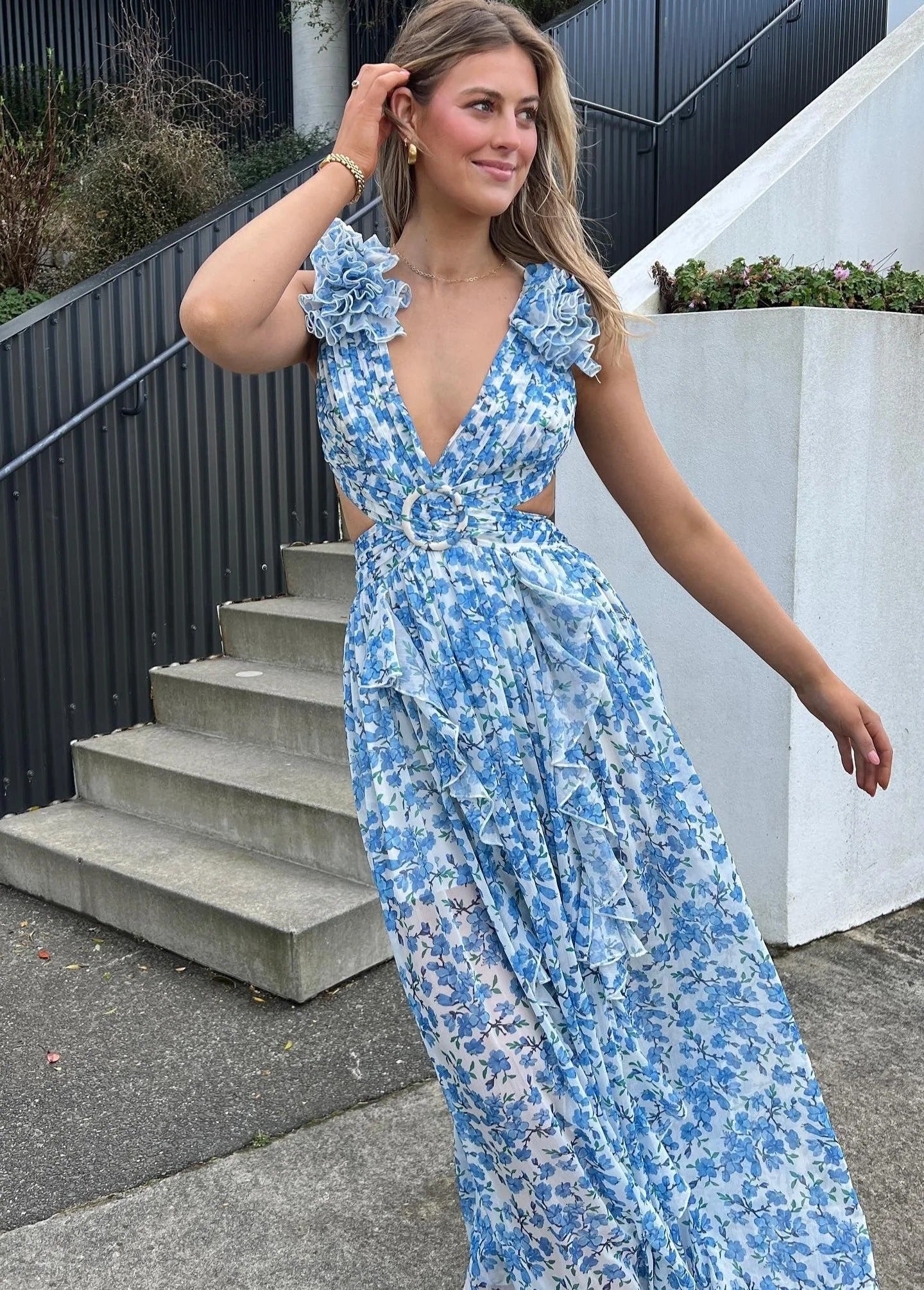 Éclat de Pétales - Robe Maxi