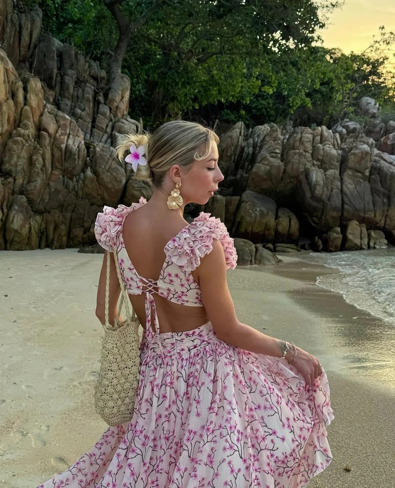 Éclat de Pétales - Robe Maxi