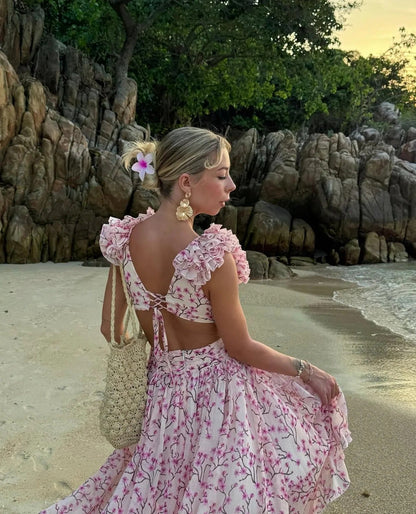Éclat de Pétales - Robe Maxi