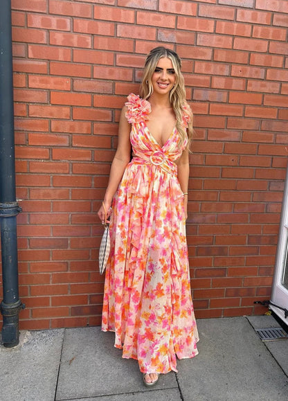 Éclat de Pétales - Robe Maxi