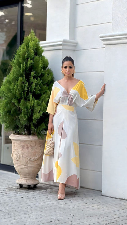 JULIA | ROBE ÉLÉGANTE COL V