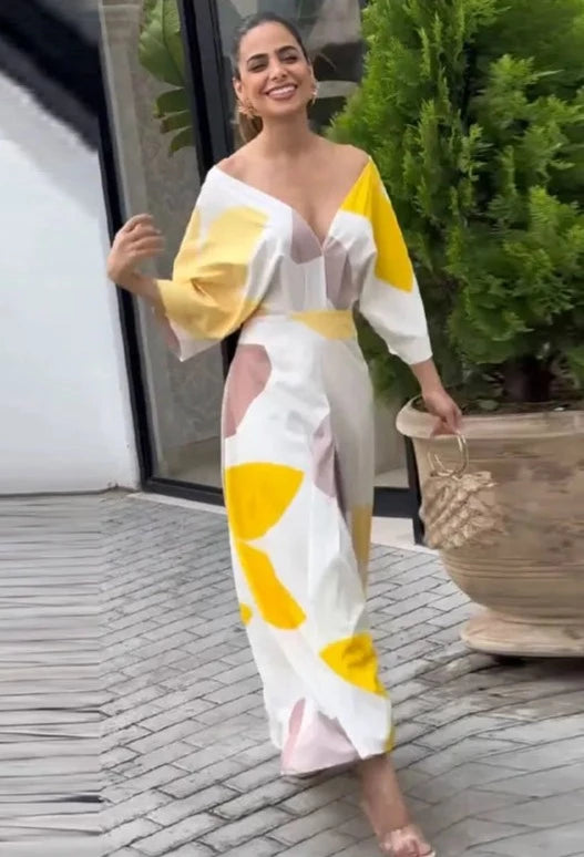 JULIA | ROBE ÉLÉGANTE COL V